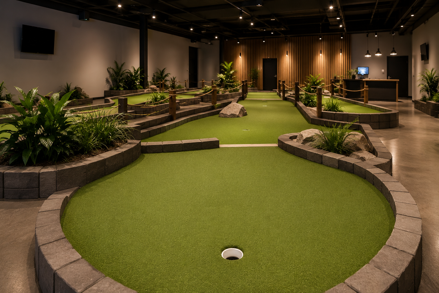 Indoor mini golf placeholder